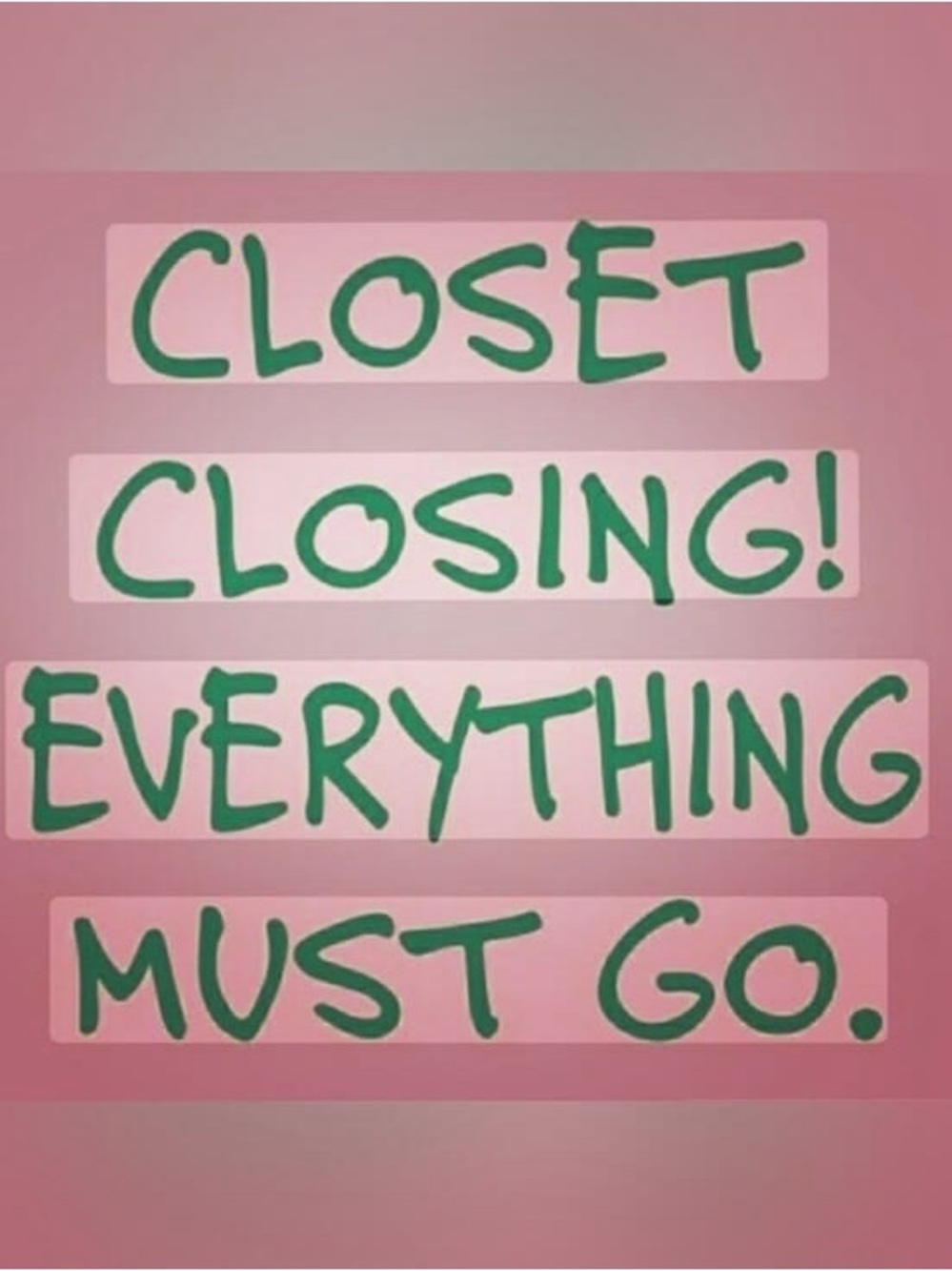 Closing my closet